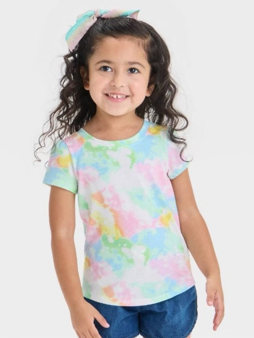 New Cat & Jack Girls' Tie-Dye Tee Shirt